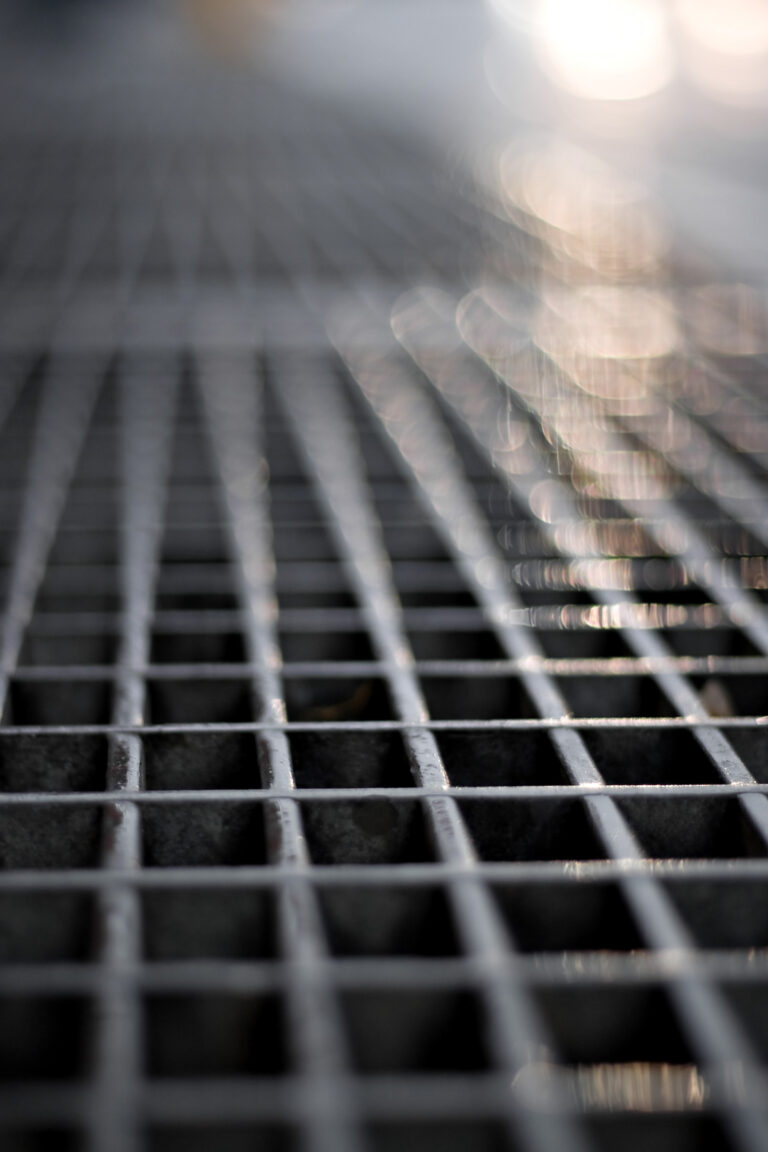 close up of steel walkway mesh open flooring from South West Steel Supplies